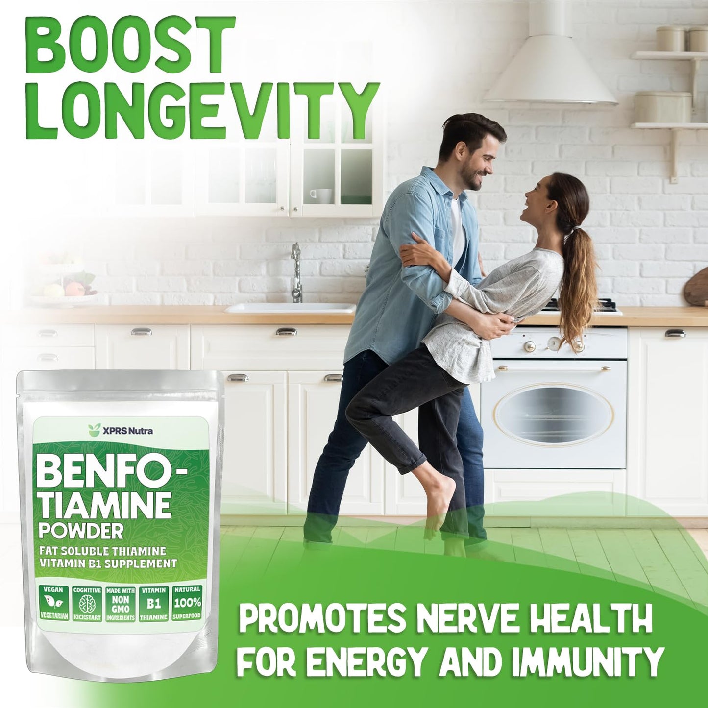 XPRS Nutra Benfotiamine Powder 4 Ounce