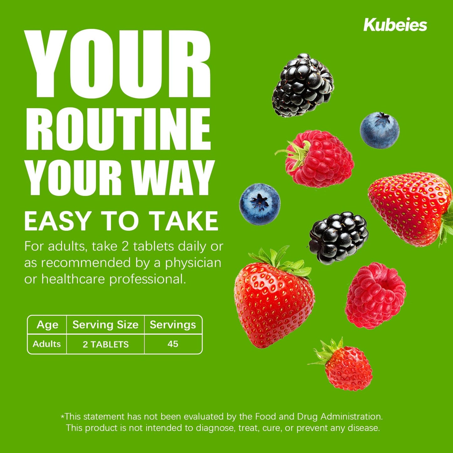 Kubeies DAO Enzyme 60,000 HDU Tablet, 90 Tablets