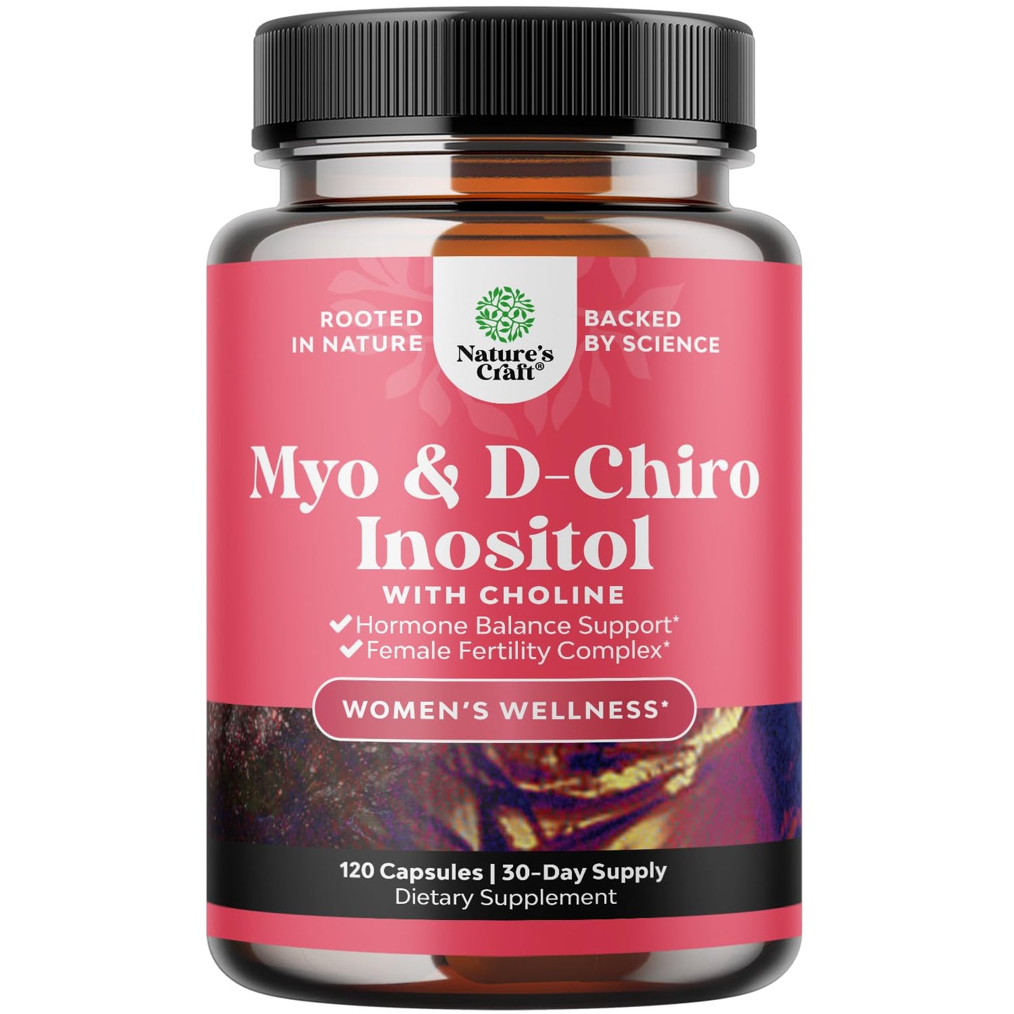 Natures Craft Myo-Inositol & D-Chiro Inositol Capsules 120 Count