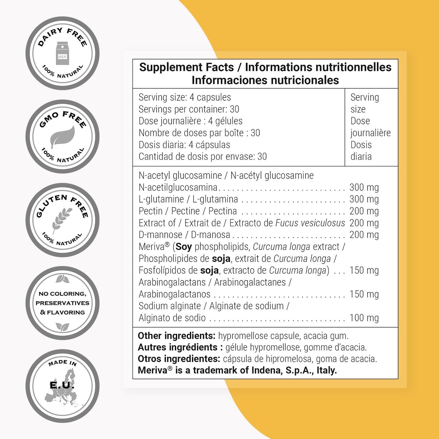 Supersmart Lectin Flush - Lectin Blocker Shield Supplement - Digestive Support & Detox - Intolerances & Food Allergies - Intestinal Health Capsules, 120 Count