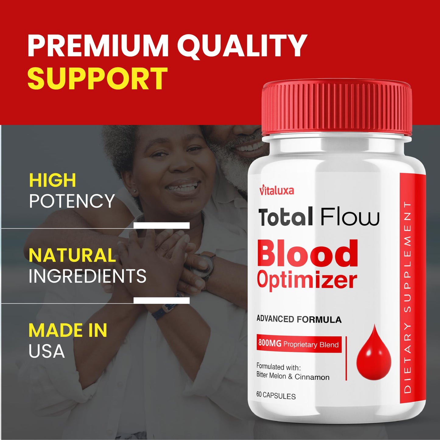 Vitaluxa Total Flow Blood Balance Capsules 60 Capsules