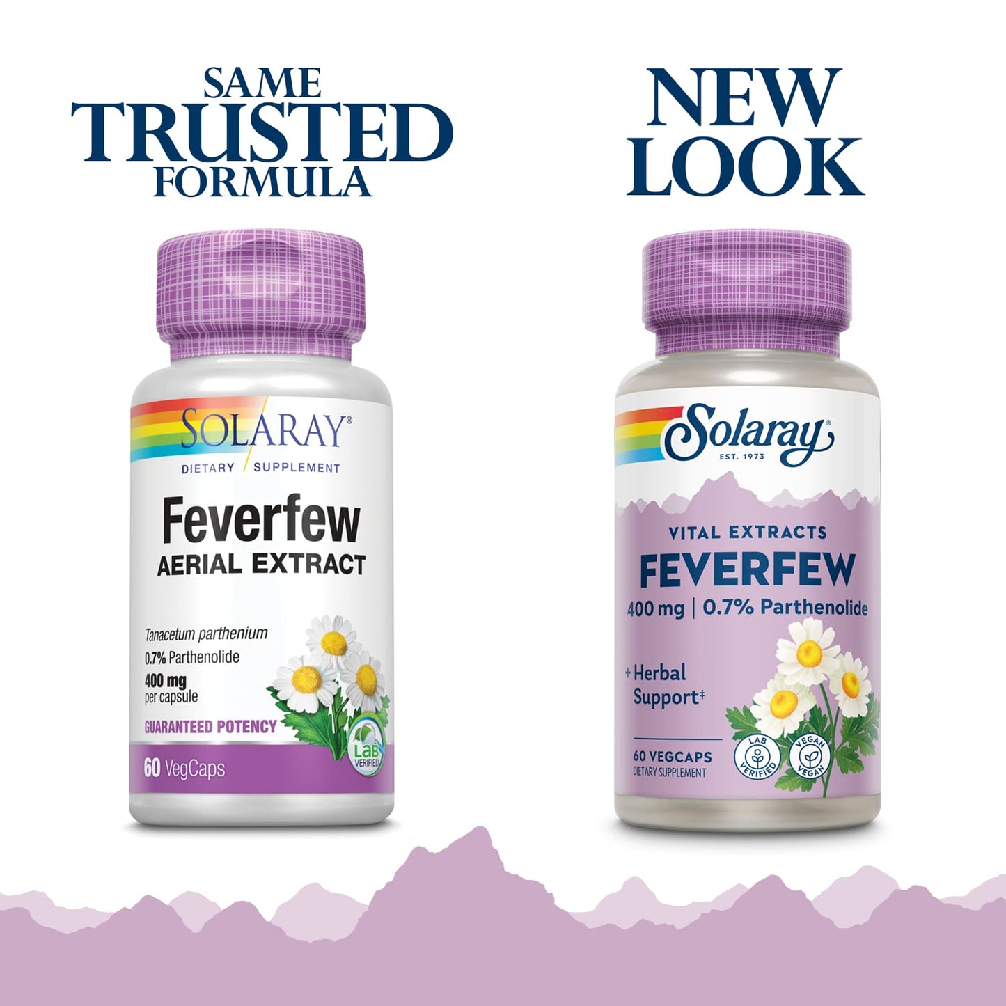 SOLARAY Feverfew Extract 400 mg Capsules, 60 Capsules