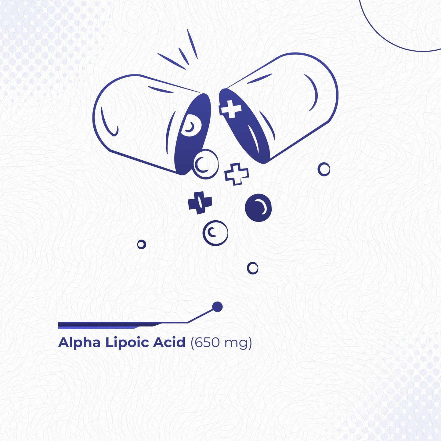 Foods For Gut Alpha Lipoic Acid 650 mg Capsules, 120 Count