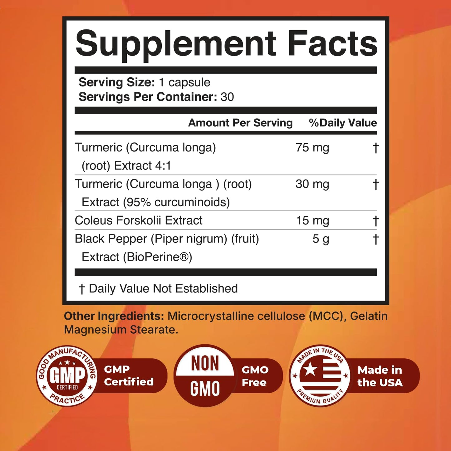 Nature’s NutriWave Flexi Move Turmeric & Black Pepper Extract, 30 Capsules