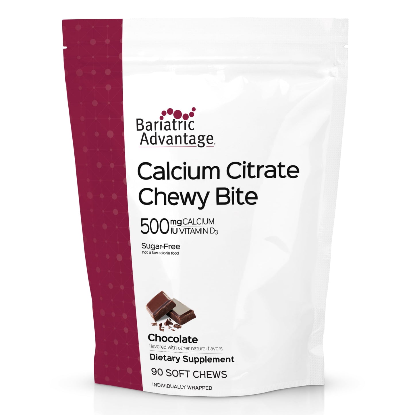 Bariatric Advantage Calcium Citrate Chewy Bites Gummy 90 Count