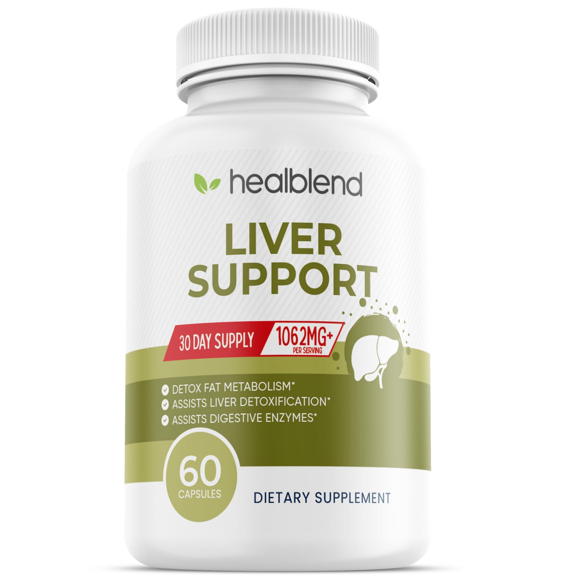 Healblend Liver Support Milk Thistle and Zinc Capsule 60 Count