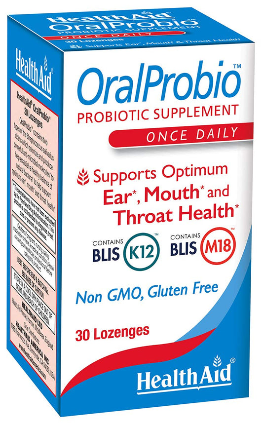 HealthAid OralProbio BLIS K12 & M18 Probiotic Tablet 30 Count