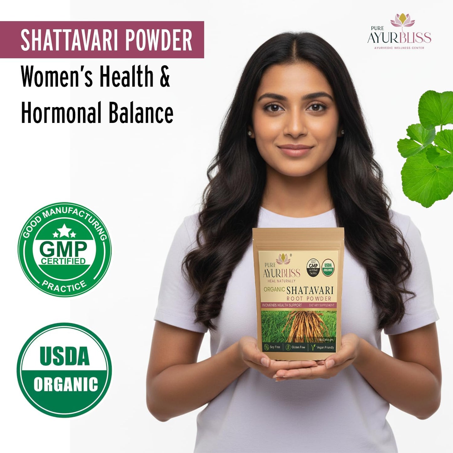 PureAyurbliss Shatavari Root Powder 16 oz