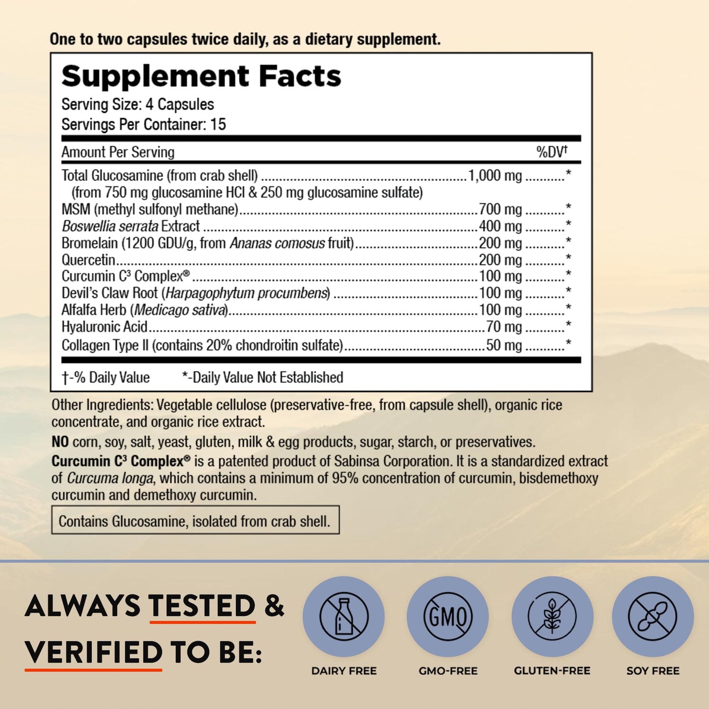 Mt. Angel Vitamins Joint Solution Advanced Capsule, 60 Count