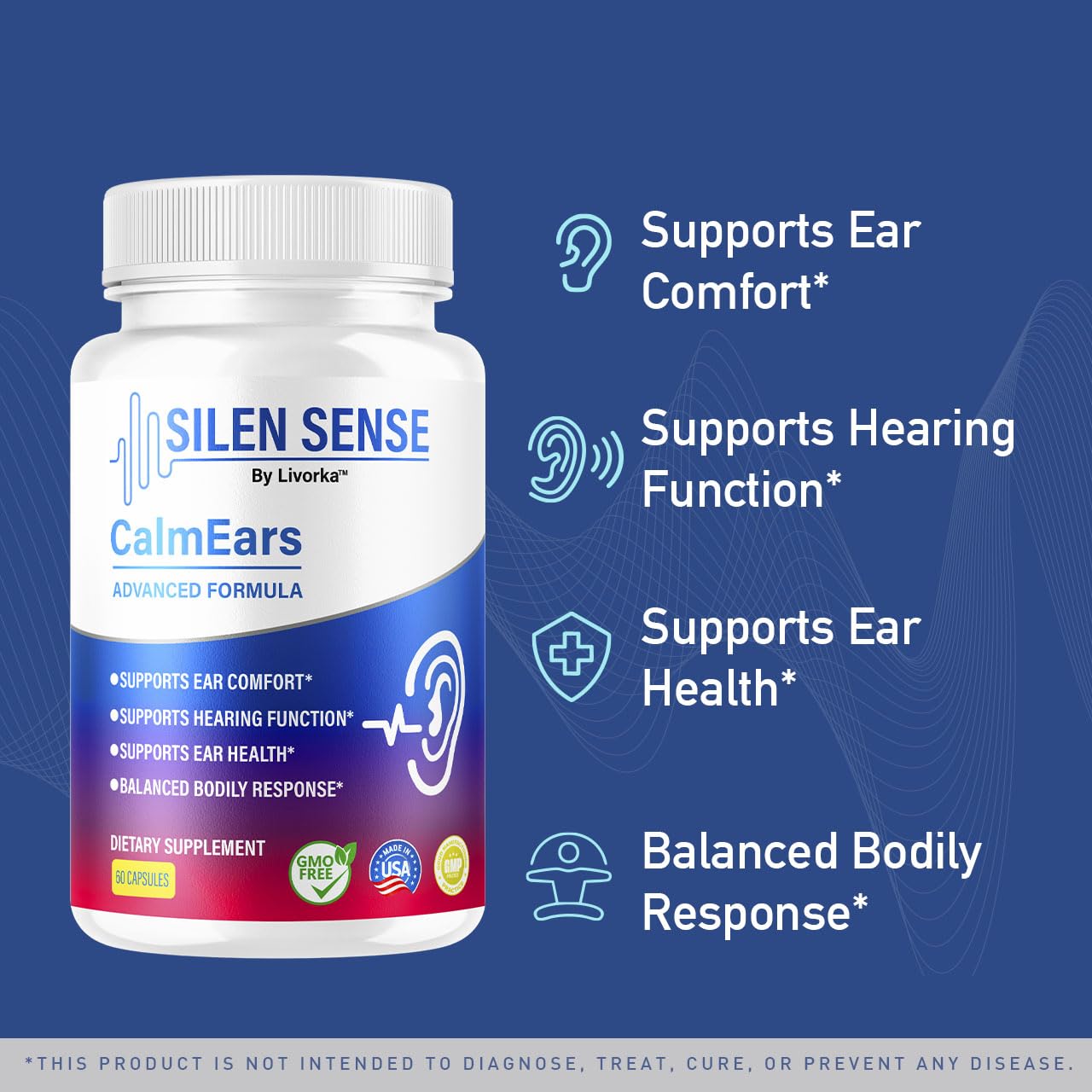 LIVORKA Silen Sense CalmEars 60 Capsules
