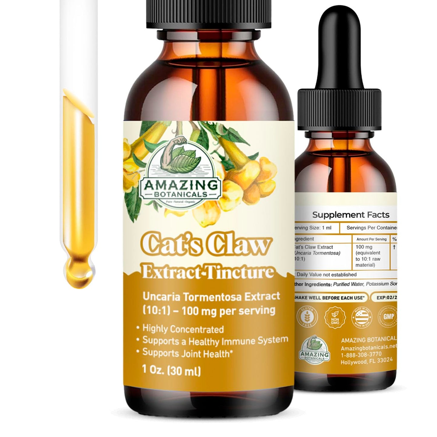 Amazing Botanicals Cat’s Claw Uncaria Tomentosa 30 Tablets