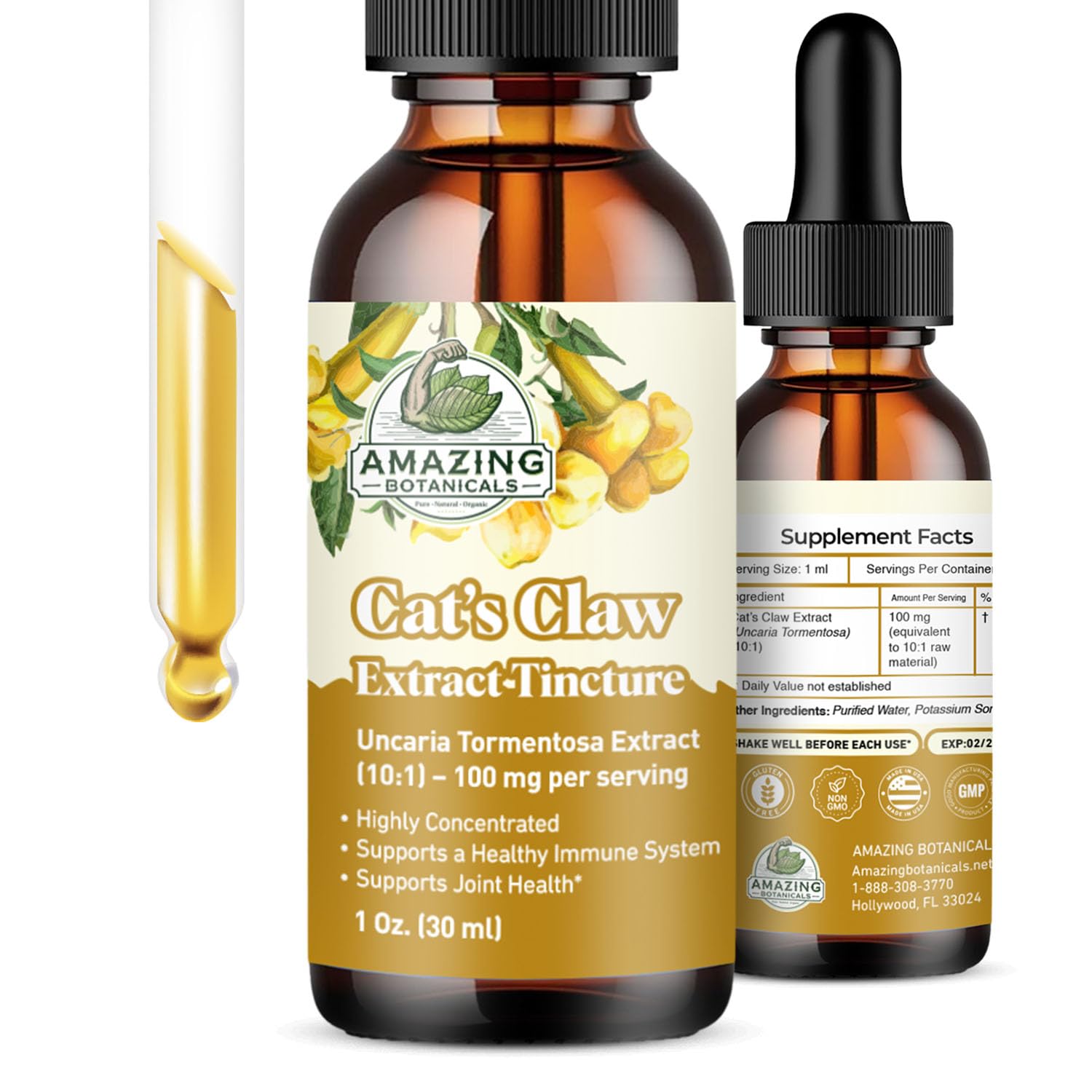 Amazing Botanicals Cat’s Claw Uncaria Tomentosa 30 Tablets