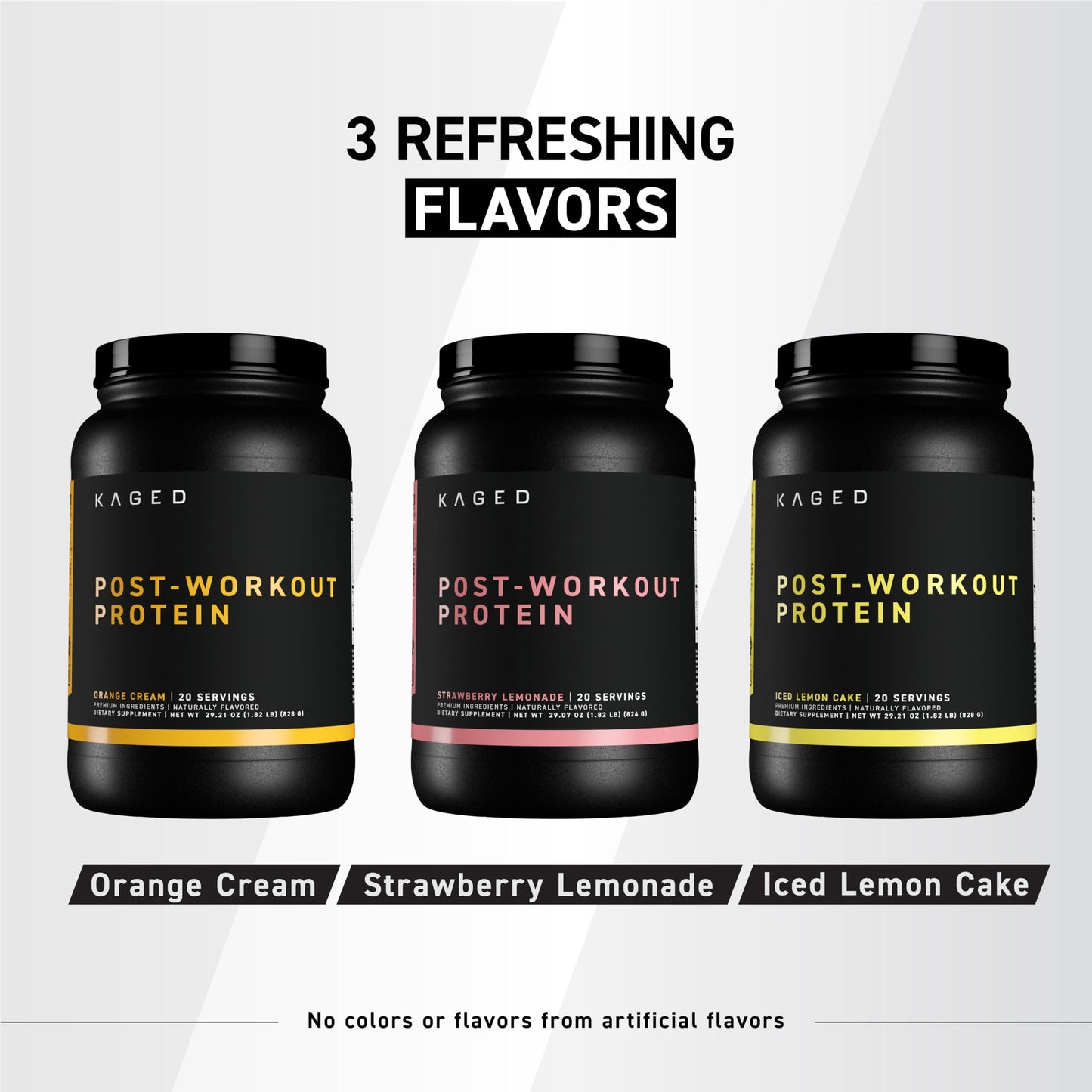 Kaged Re-Kaged Post Workout Protein Powder - 20 Servings - Orange Cream