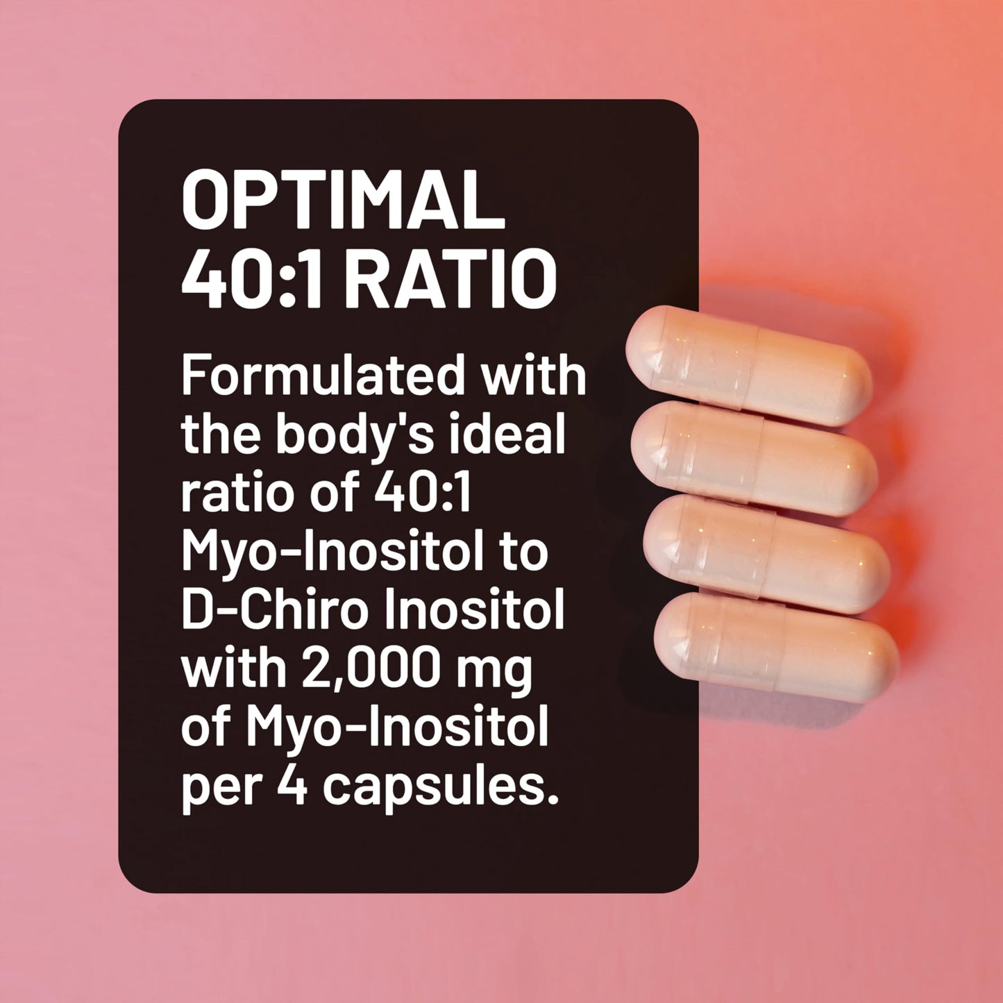NatureWise Myo-Inositol & D-Chiro Inositol Supplement for Women, Capsule, 120 Count