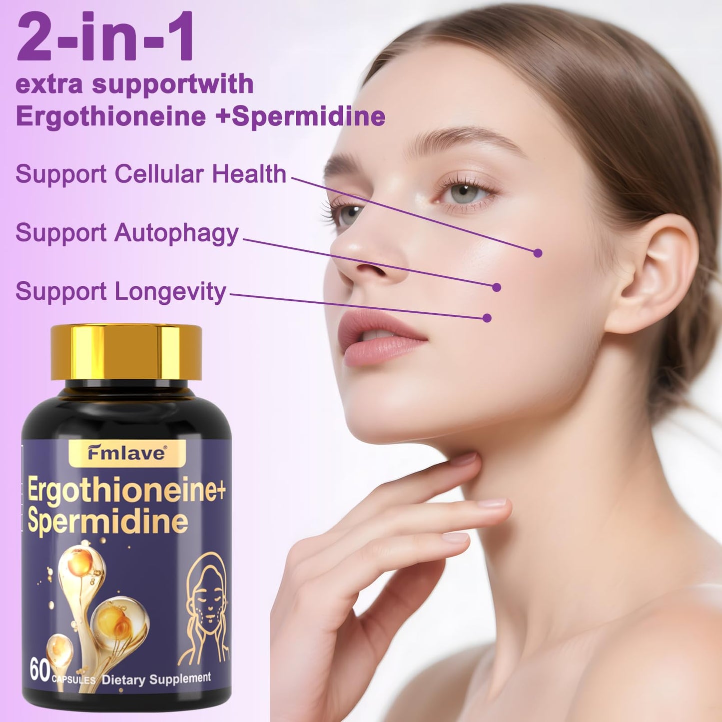 Dr. HR Ergothioneine Spermidine Supplement Capsule 1