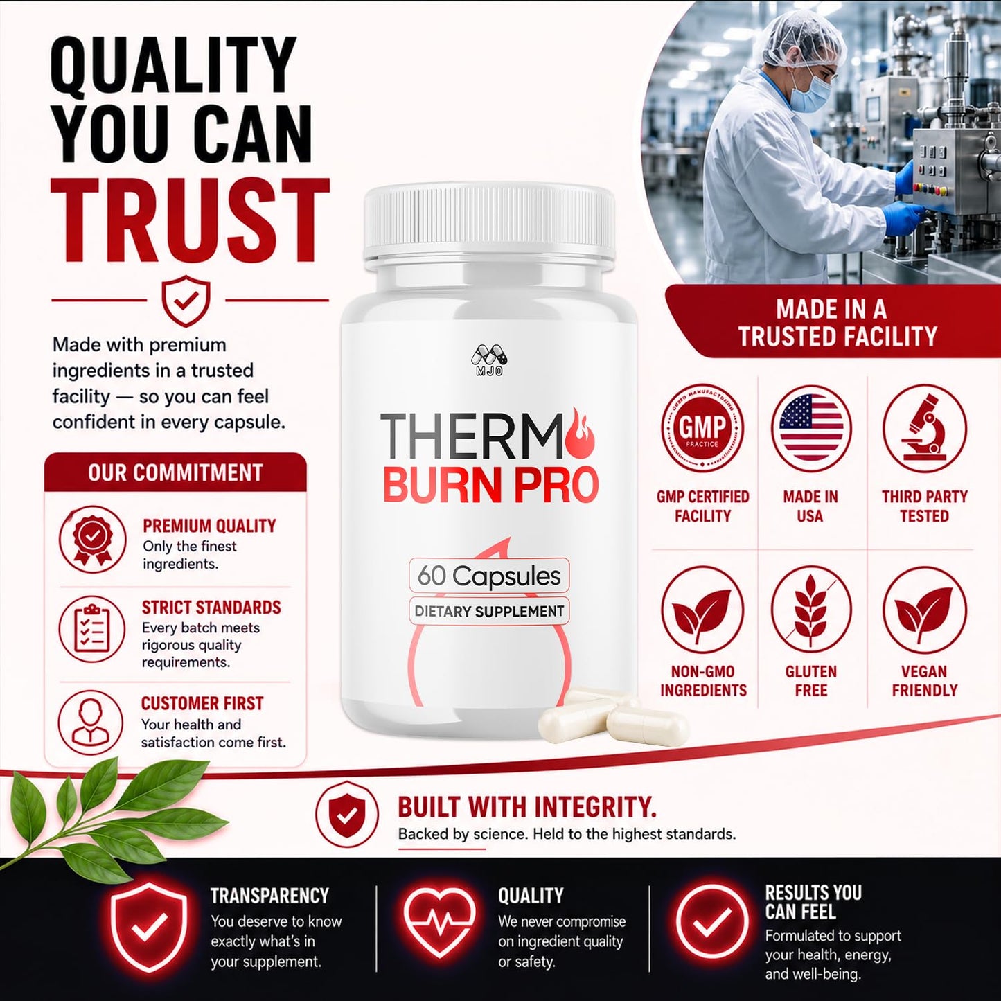 MJO Thermo Burn Pro Capsules 120 Capsules