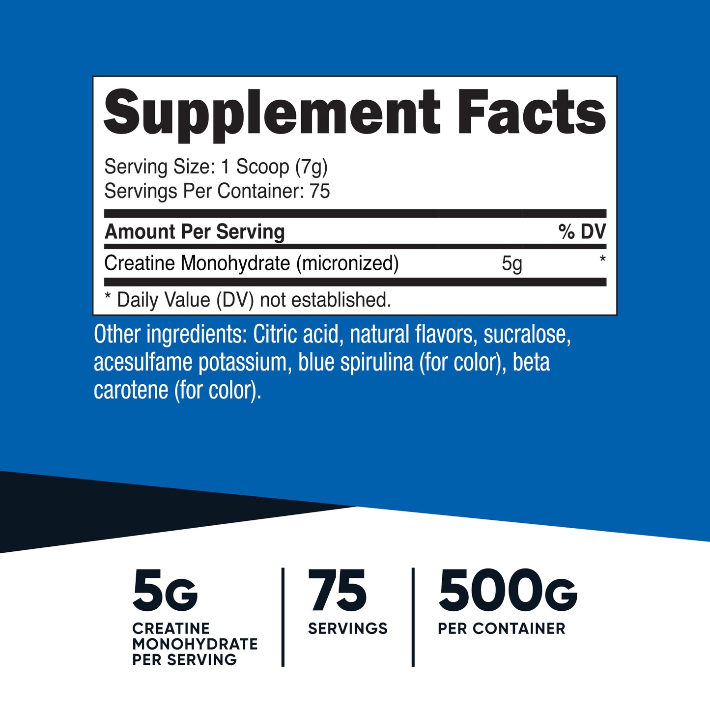 Nutricost Creatine Monohydrate Powder 17.9 Servings