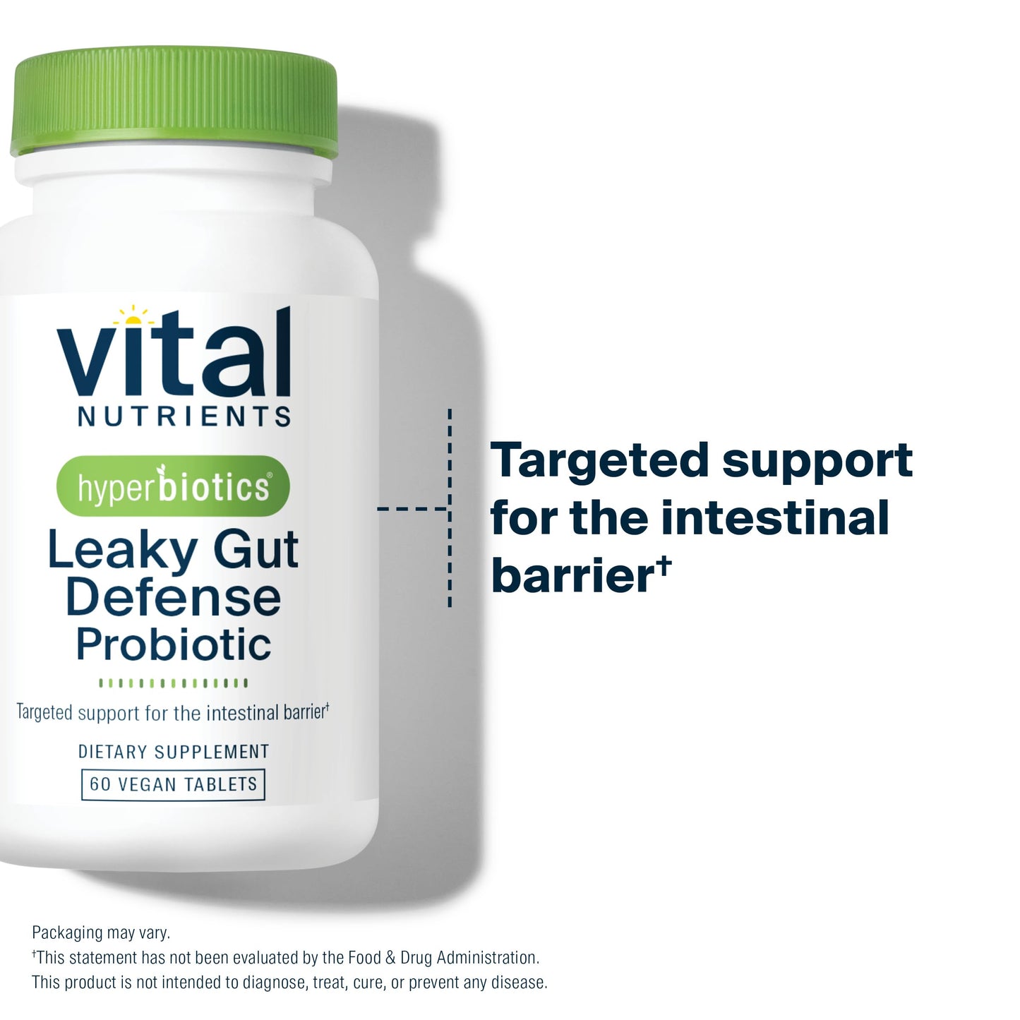 Hyperbiotics Vital Nutrients Leaky Gut Repair Probiotic Tablets 60 Count