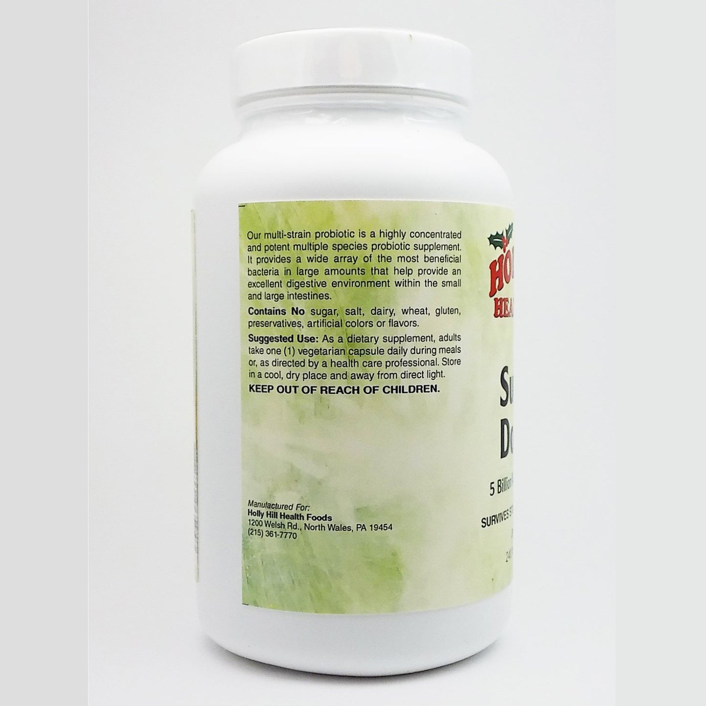 Holly Hill Health Foods Suprema Dophilus Capsules 240