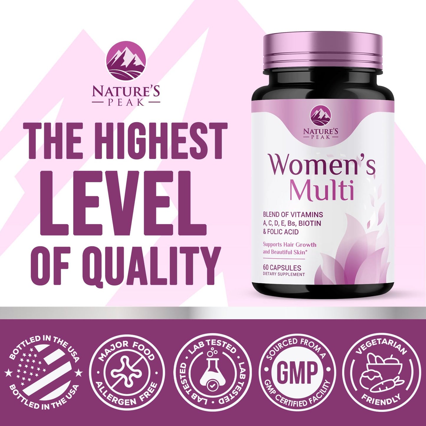 Nature's Peak Multivitamin for Women Capsule 60 Count