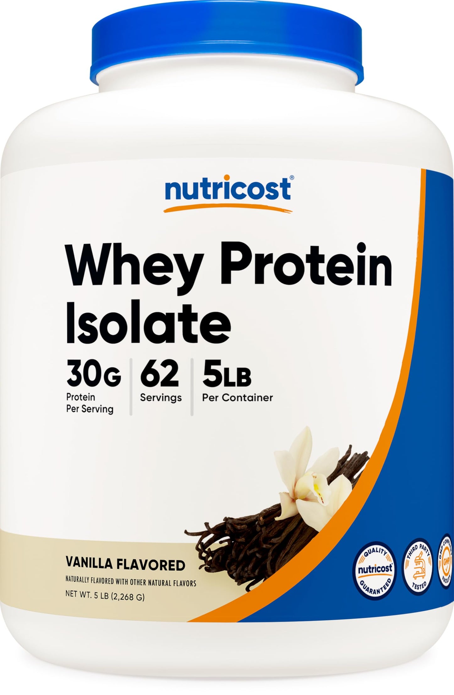 Nutricost Isolate Whey Protein Powder Vanilla 80 Servings
