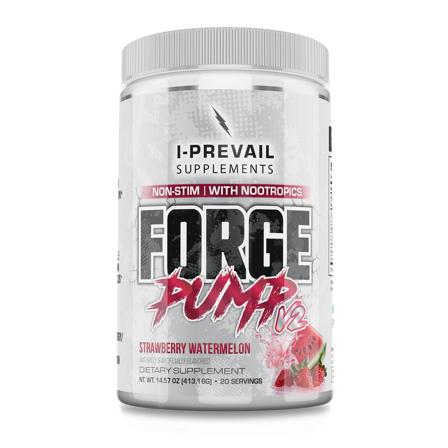 I-Prevail Supplements Forge Pump V2 Non-Stimulant Pre-Workout Nitric Oxide Boosting Powder, 14.96 Ounce