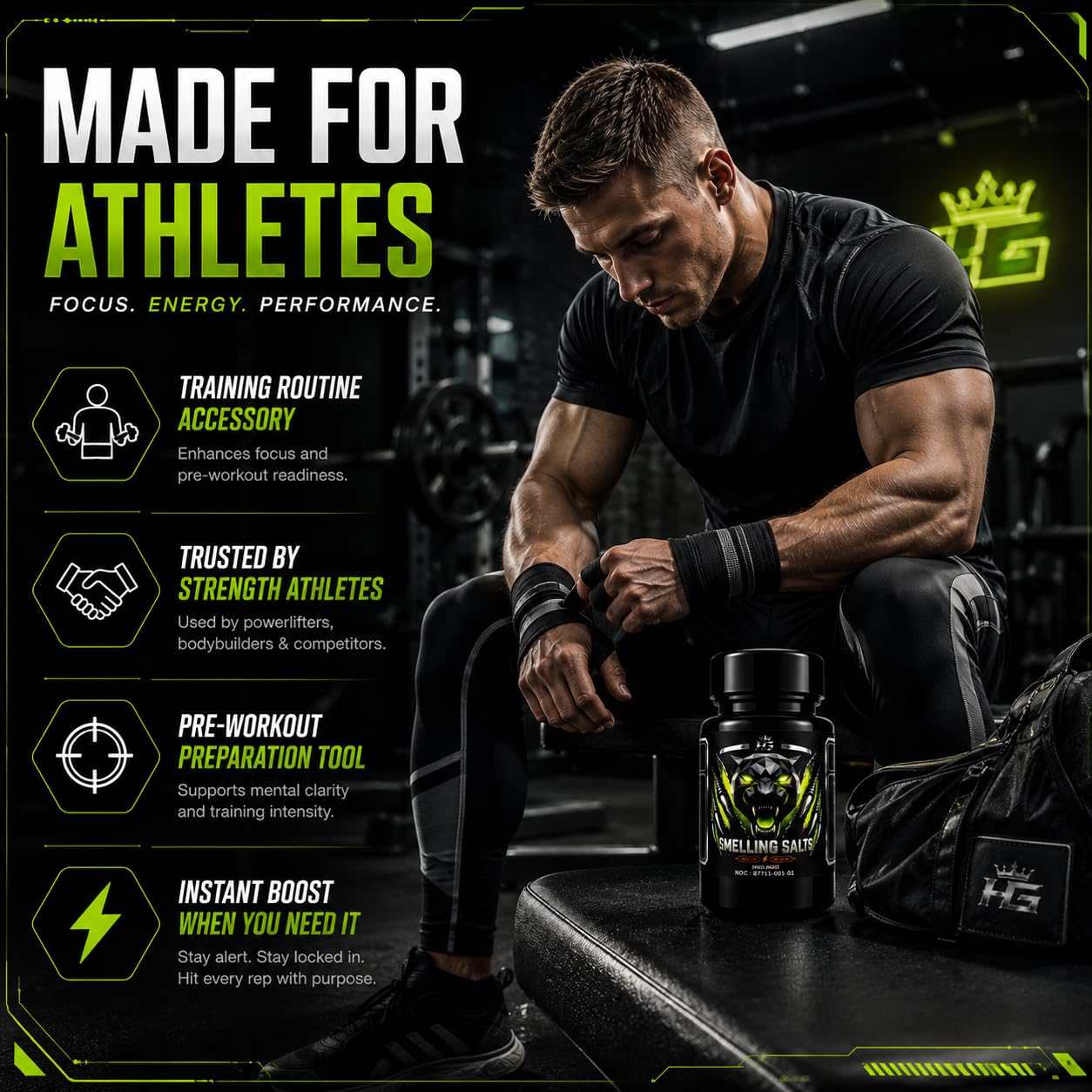 Home Greats Smelling Salts Wake Up for Athletes Capsule 1 Count