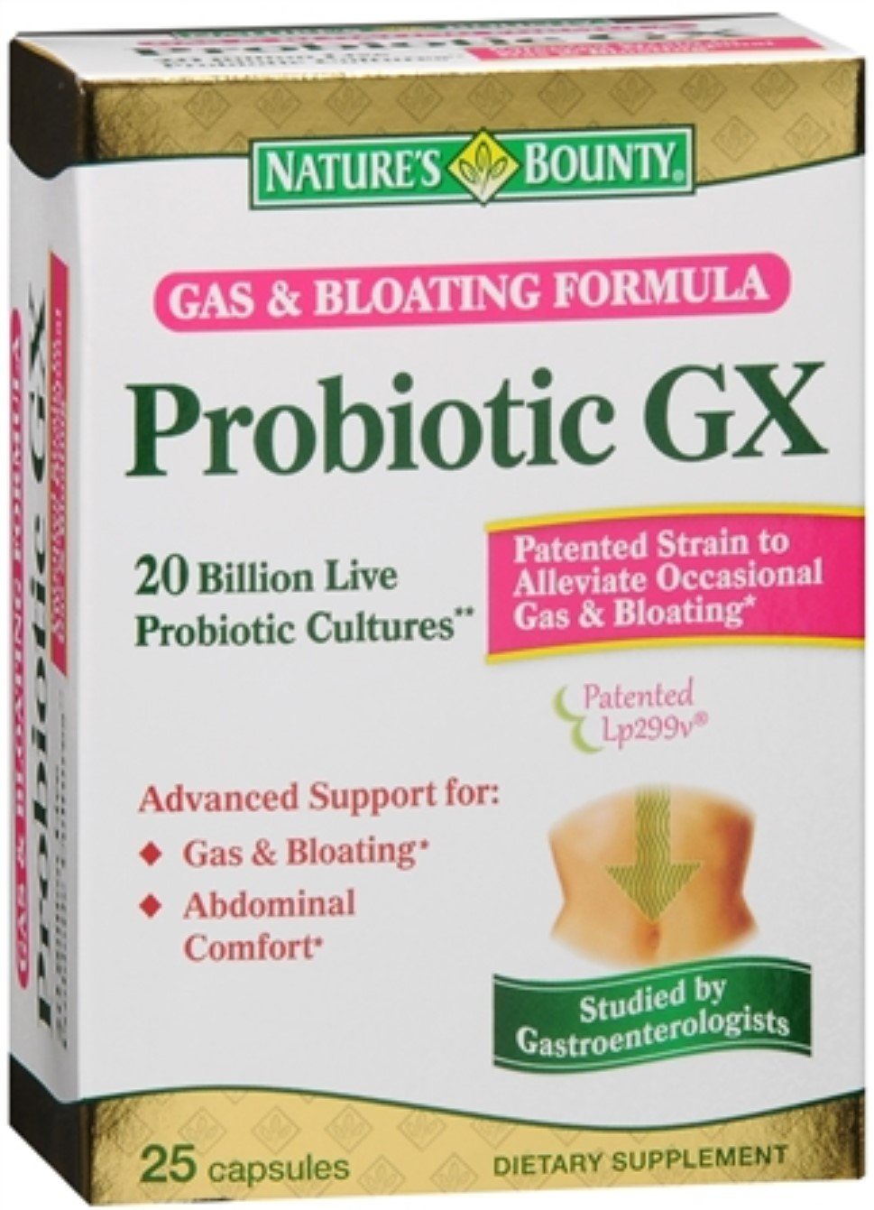 Nature's Bounty Probiotic GX Capsules 125 Count