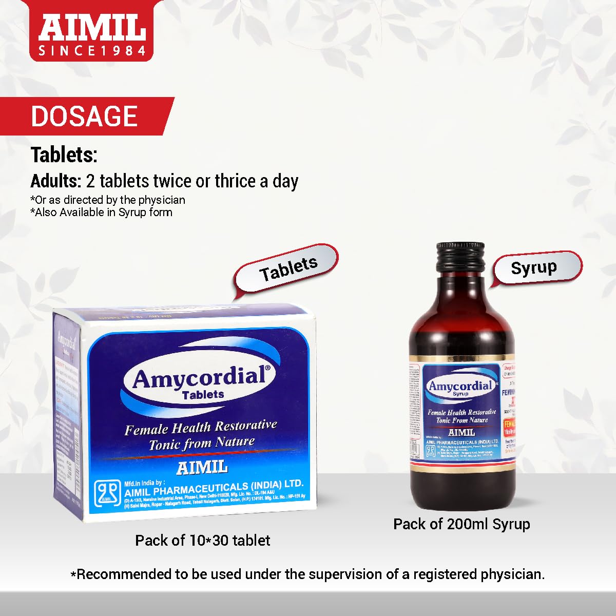 AIMIL Amycordial Tablets 60 Tablets