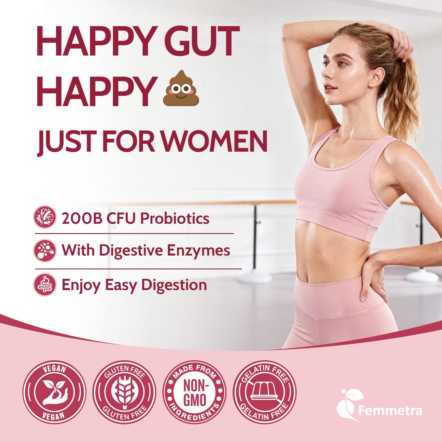 Femmetra Debloat Gummies 60 Count