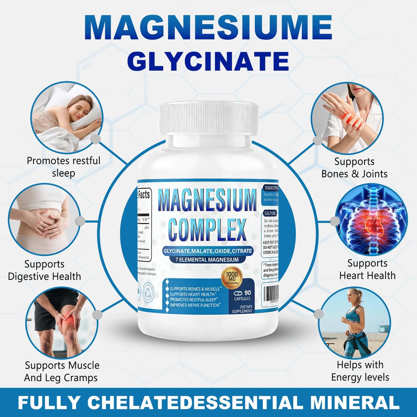 CURIPLAYA Magnesium Complex 7 Forms Capsule, 90 Capsules
