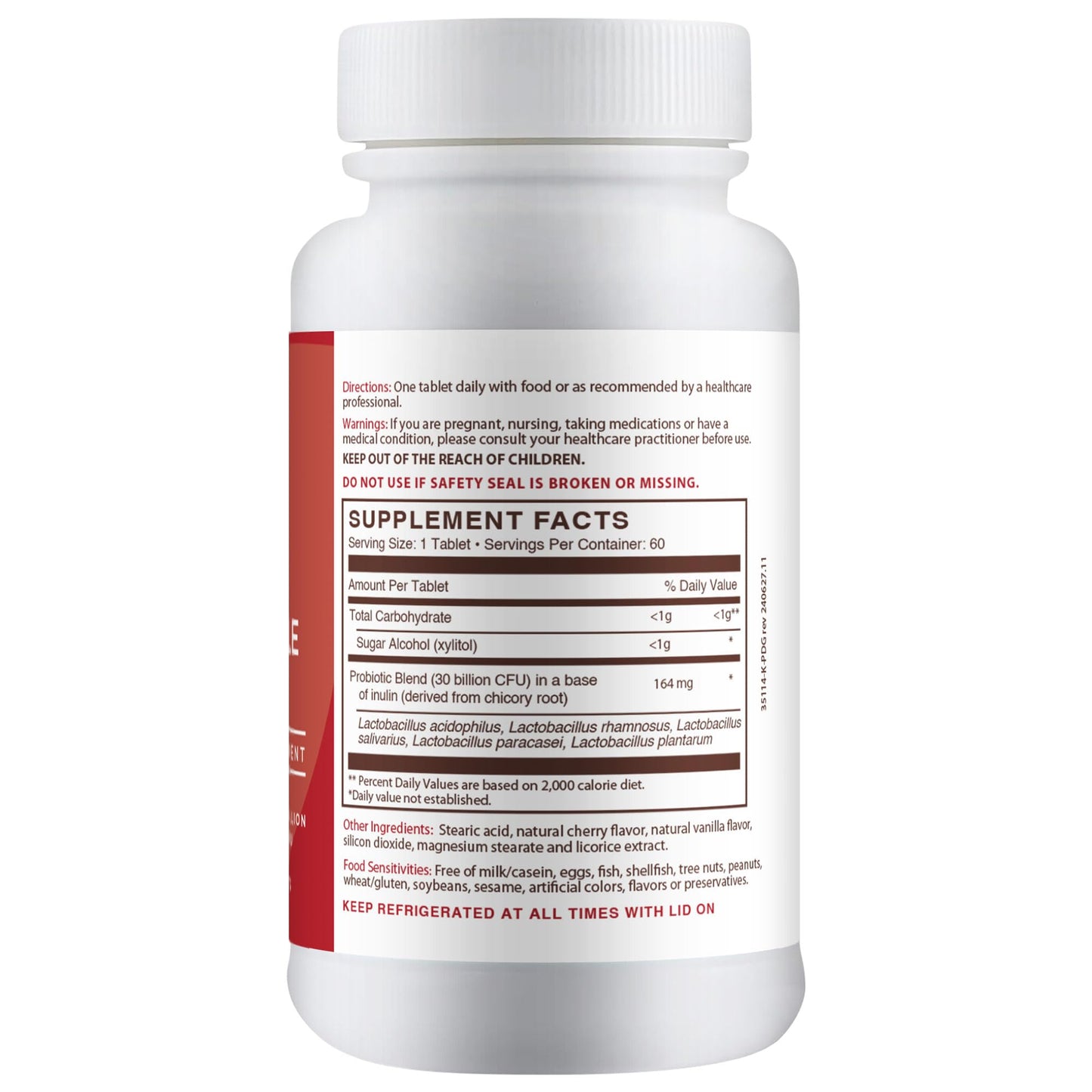 PRODERMIX Chewable Probiotic 60 Tablets