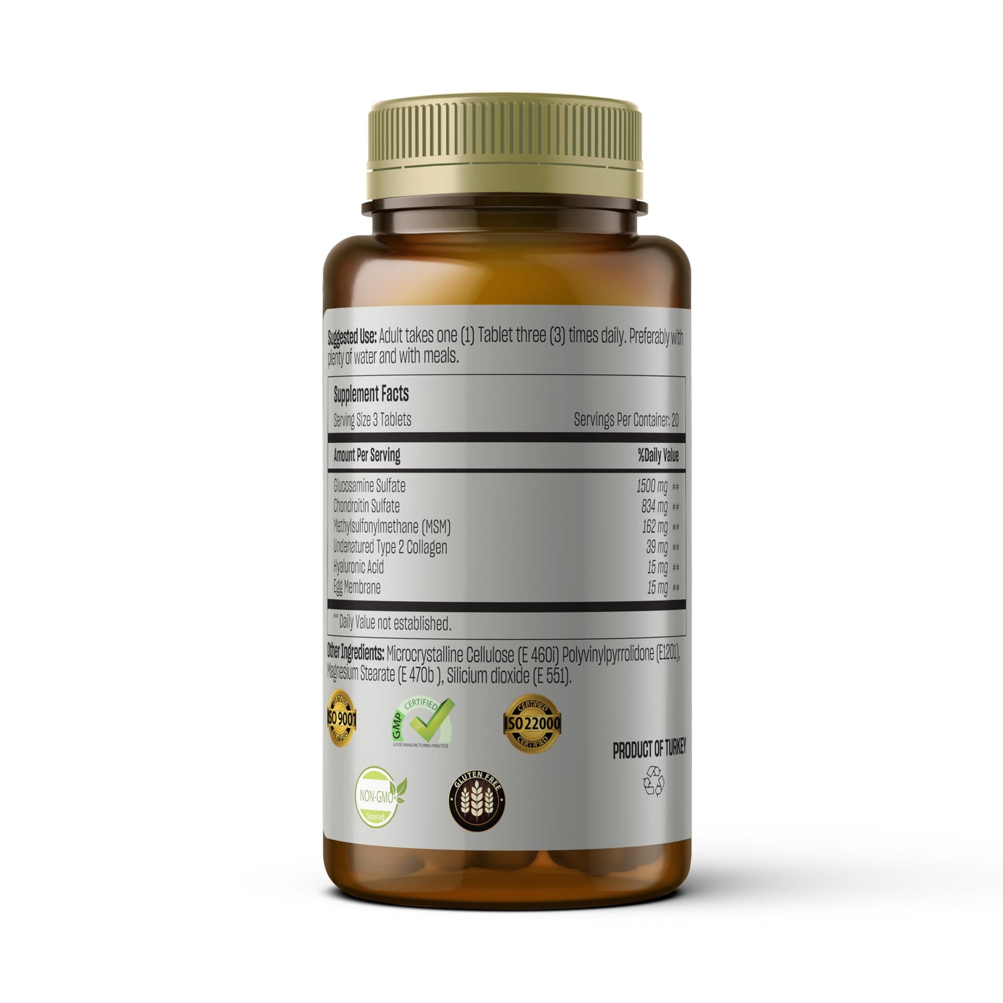 TALYA Glucosamine Supplement 1500 mg Tablet, 60 Tablets