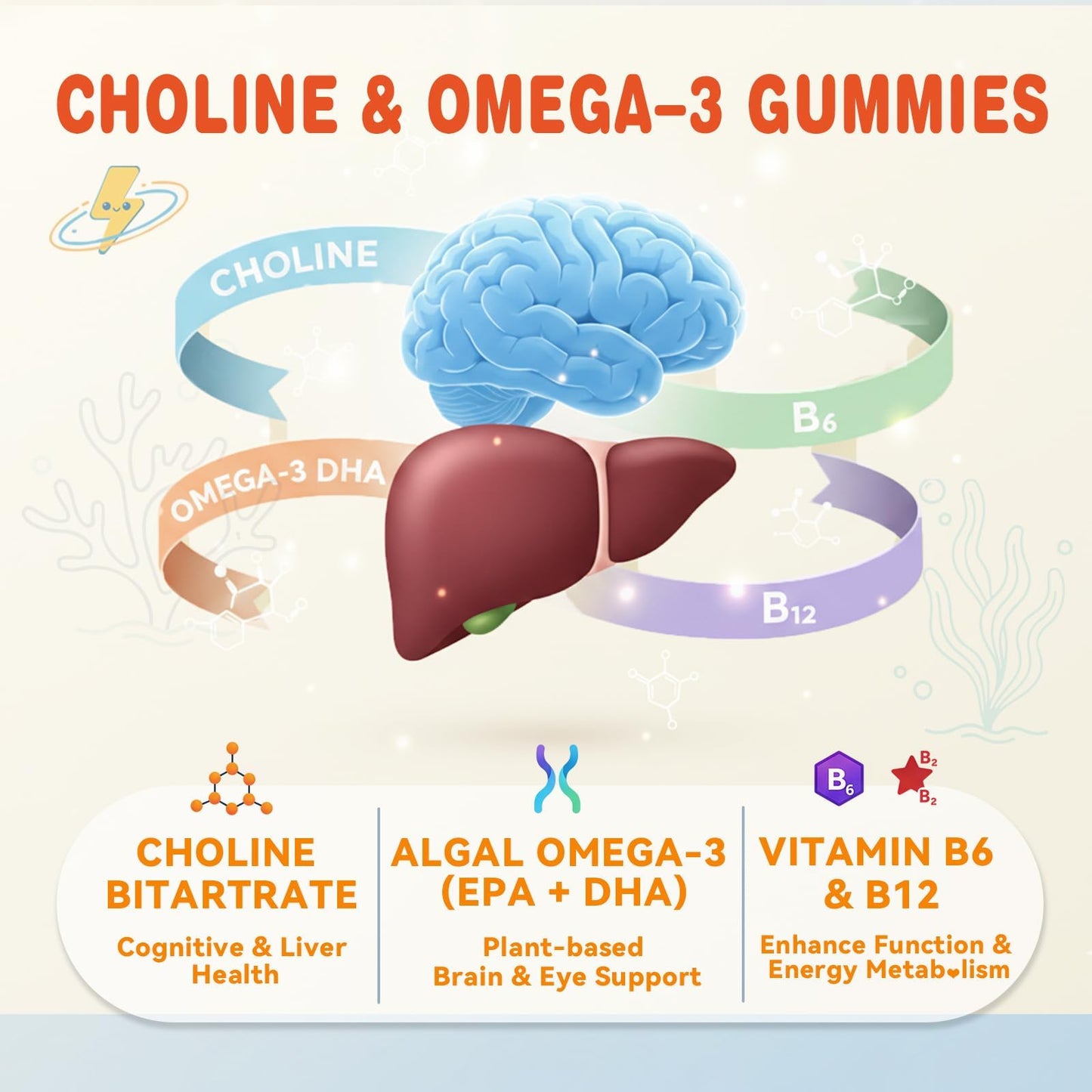 ABYSSUS Choline Gummies 60 Count