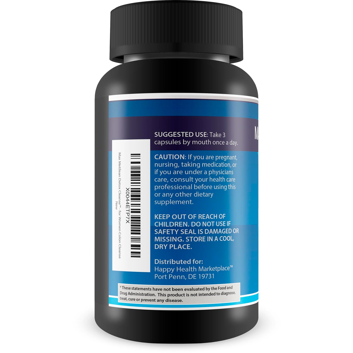 Happy Health Marketplace Max Metilean Detox Cleanse Capsule 90 Count