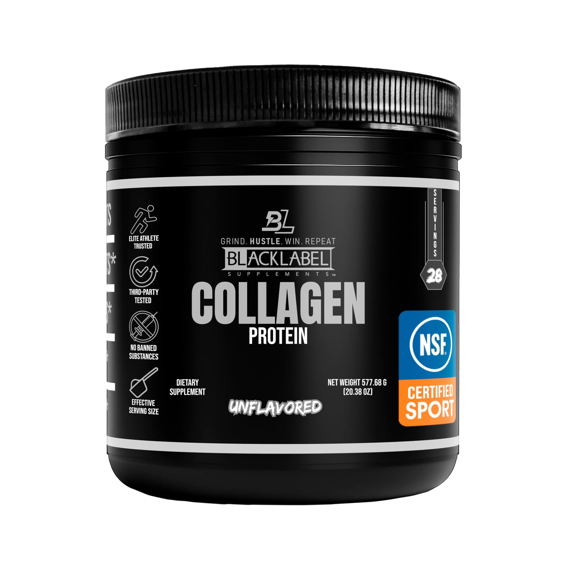 BLACKLABEL Supplements Collagen Peptides Protein Powder (Powder) 20 Servings