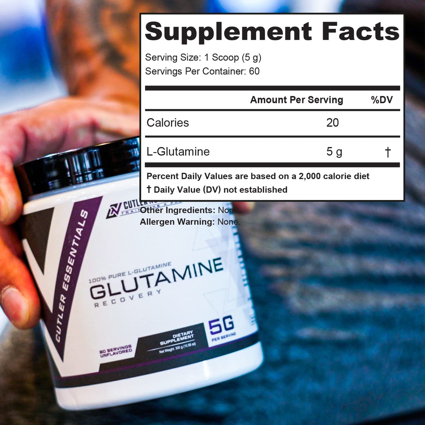 Cutler Nutrition L-Glutamine Powder 10.58 Ounce