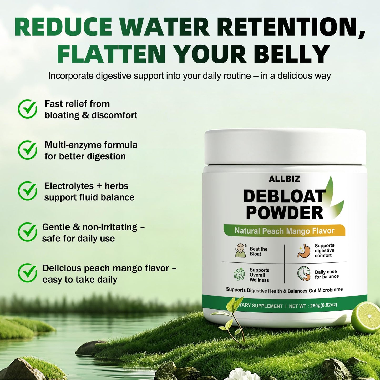ALLBIZ Debloat Powder 8.82 oz