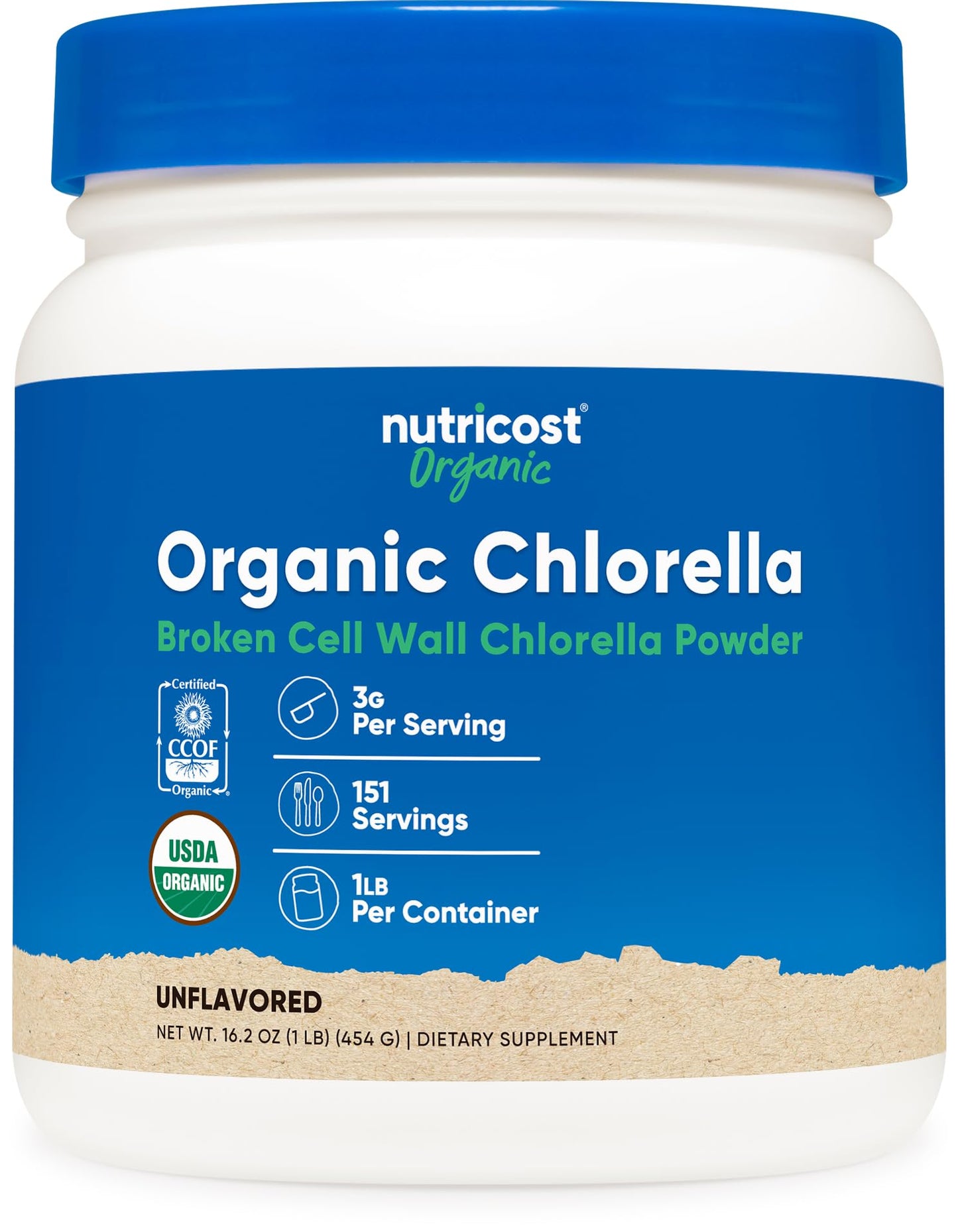 Nutricost Organic Chlorella Powder 16 oz