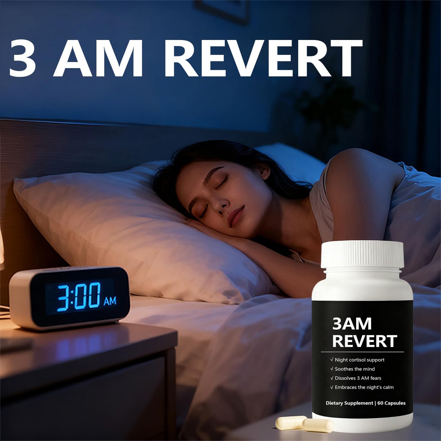 SCEZROB Kleos Cortisol 3 AM Revert Capsules, 60 Count