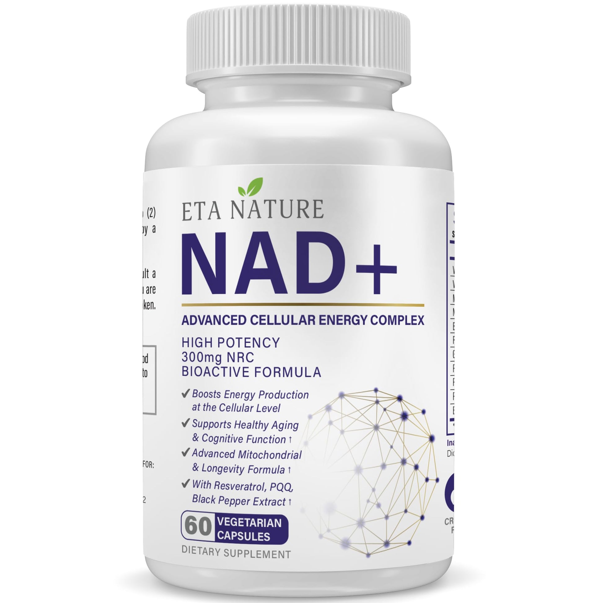ETANATURE NAD+ Supplement Capsules 60 Count