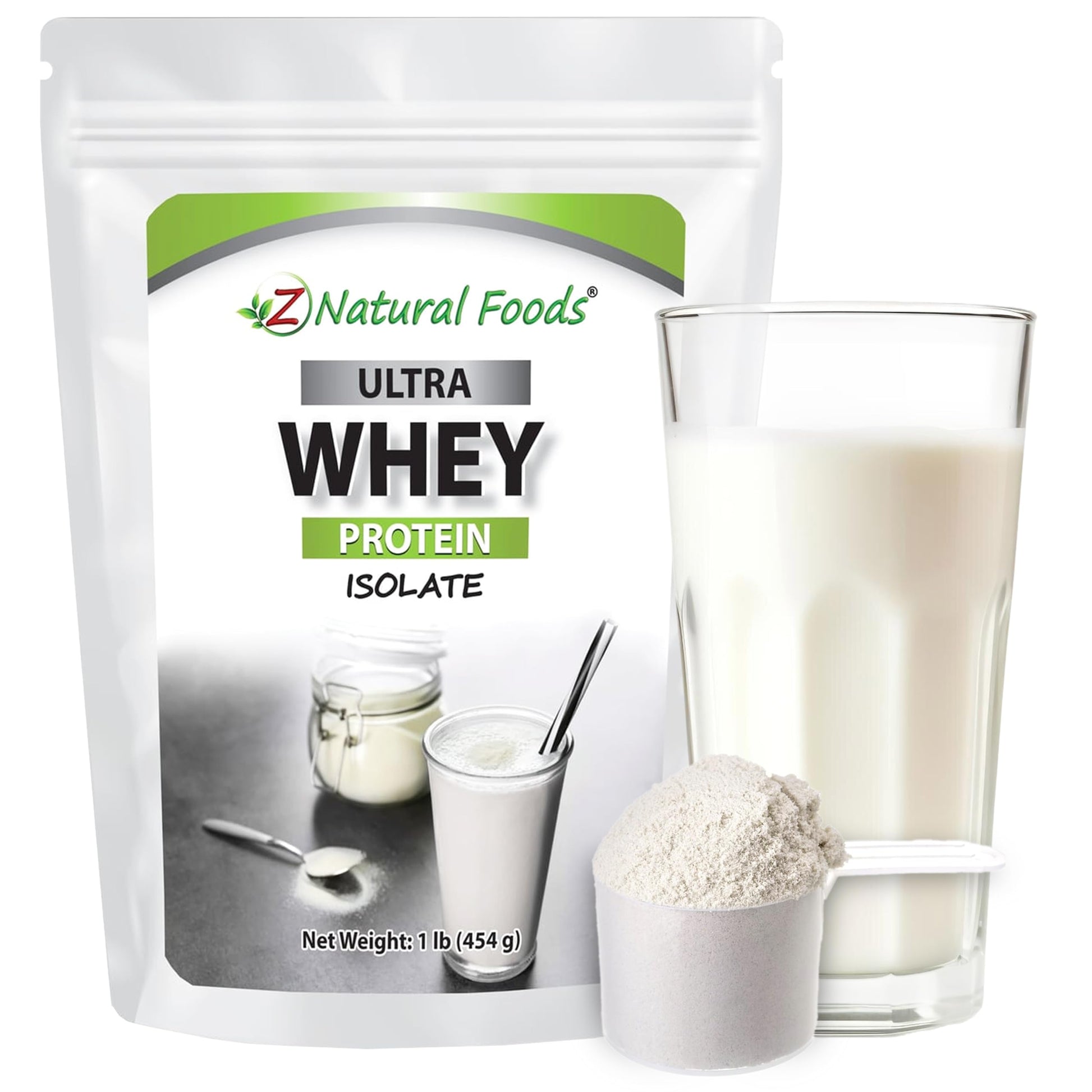 Z Natural Foods Ultra Whey Protein Isolate Powder 16 oz