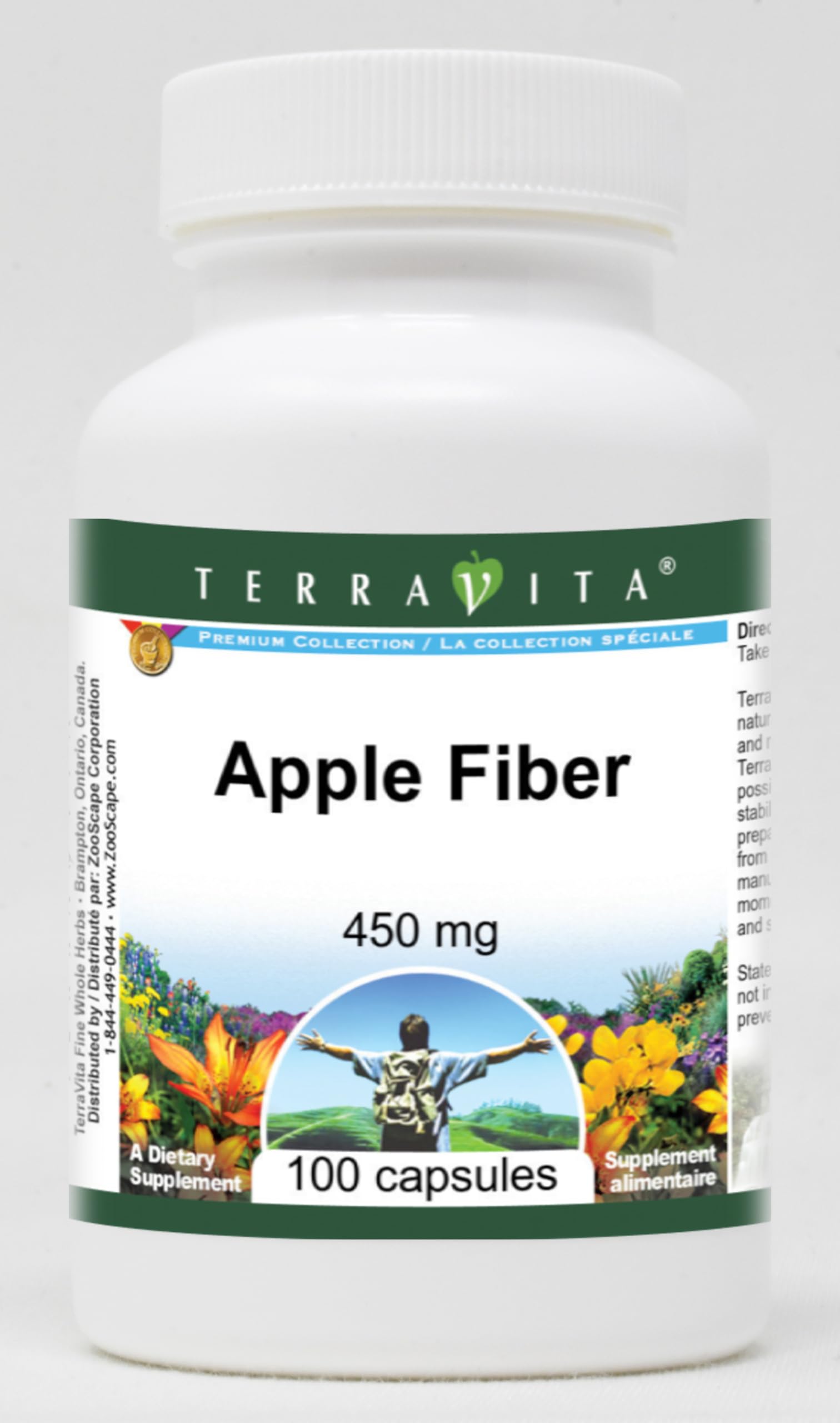 Terravita Apple Fiber 450 mg Capsule, 300 Capsules
