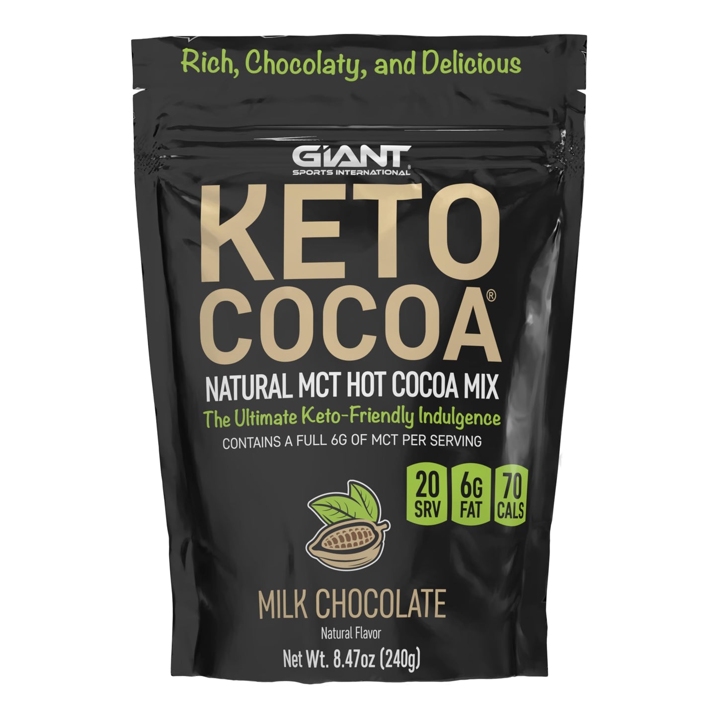 Giant Sports International Keto Cocoa Powder 8.5 oz