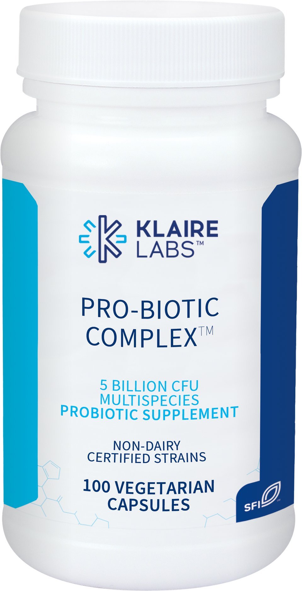 SFI Health Pro-Biotic Complex - Men & Women Intestinal Support, 5 Billion CFU Lactobacillus acidophilus, Bifidobacterium bifidum Probiotic, Hypoallergenic, Dairy-Free Capsules 200