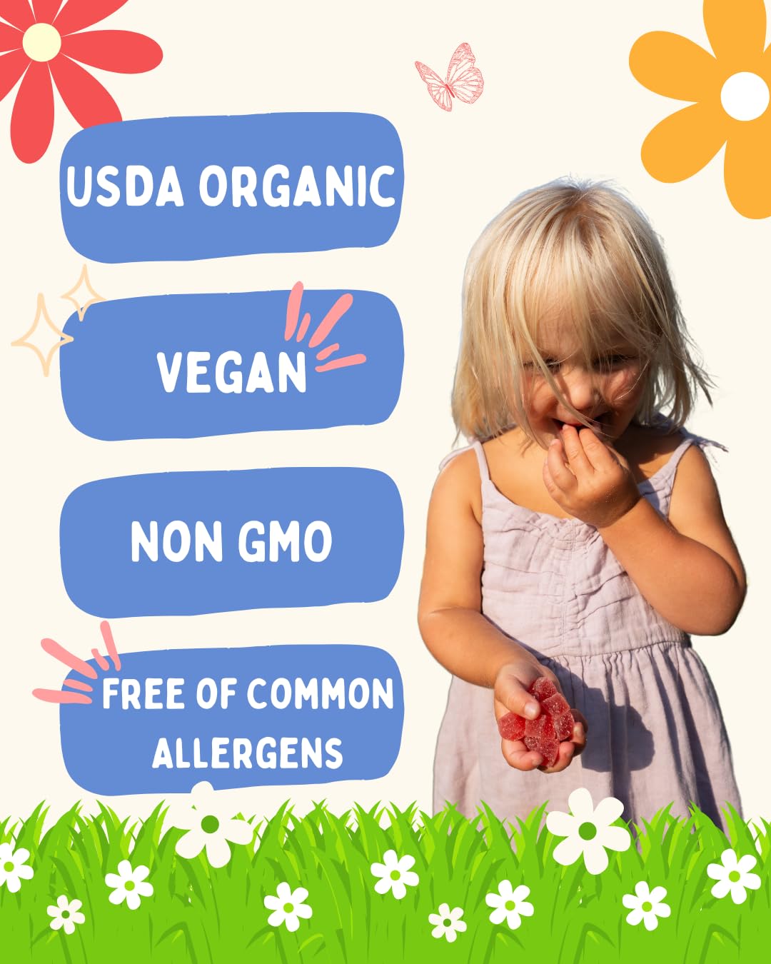 Krunchy Kids Vitamin D3 Gummies for Kids 2+ 30 Count
