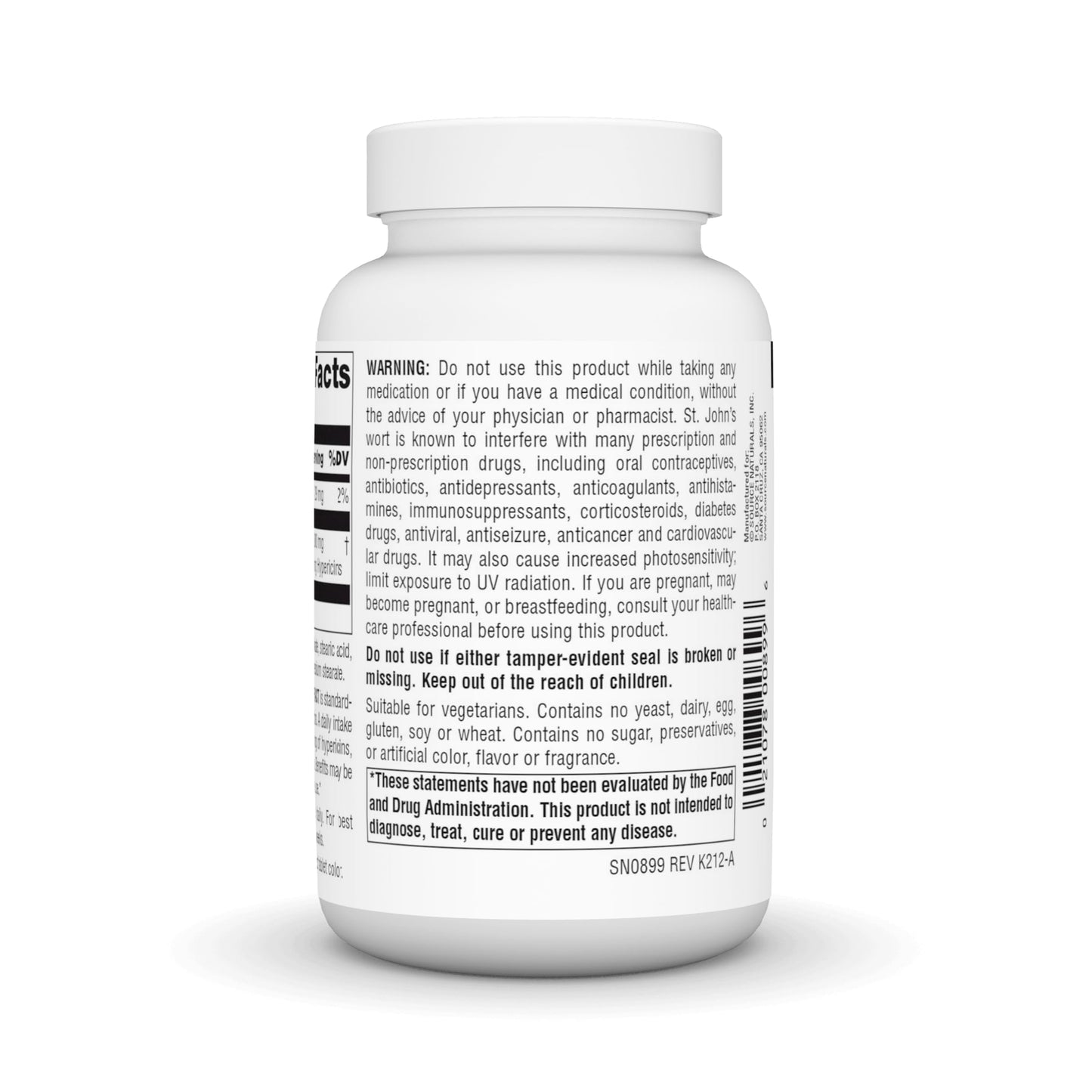 Source Naturals St. John's Wort Extract 300 mg Tablets, 240 Count