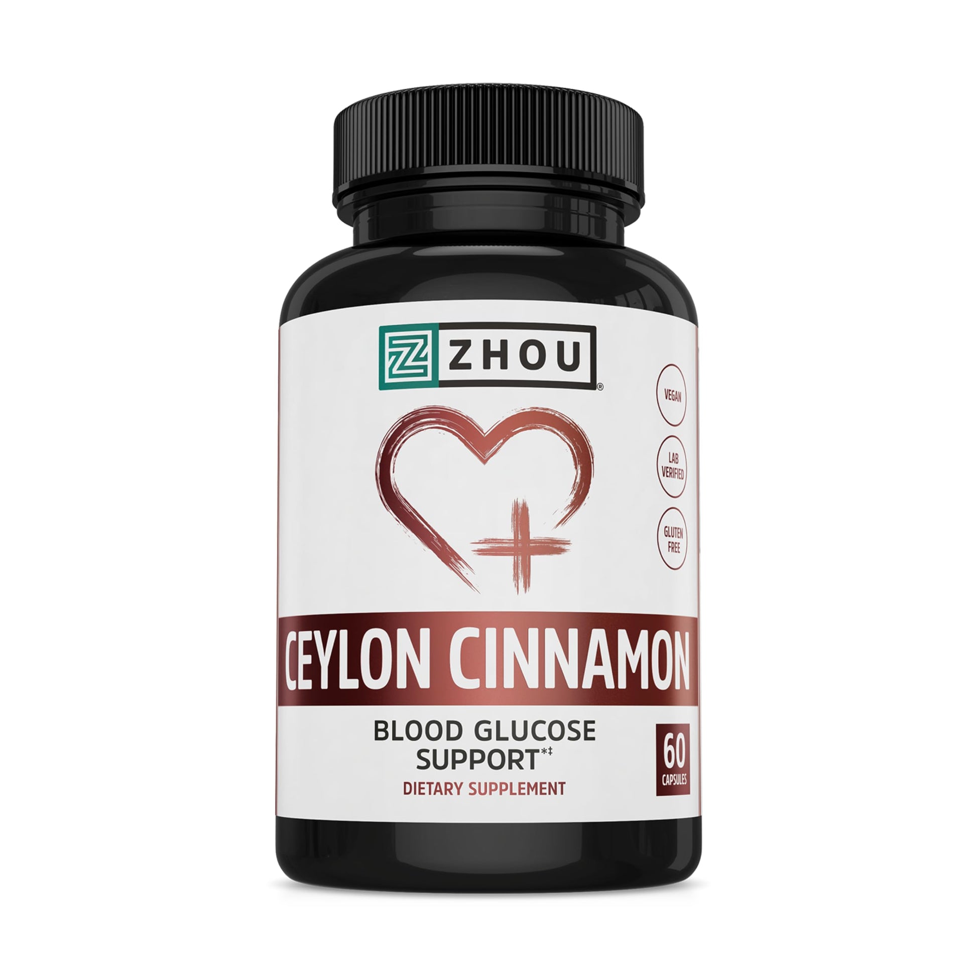 ZHOU Heart Hero Ceylon Cinnamon Capsule 60 Count