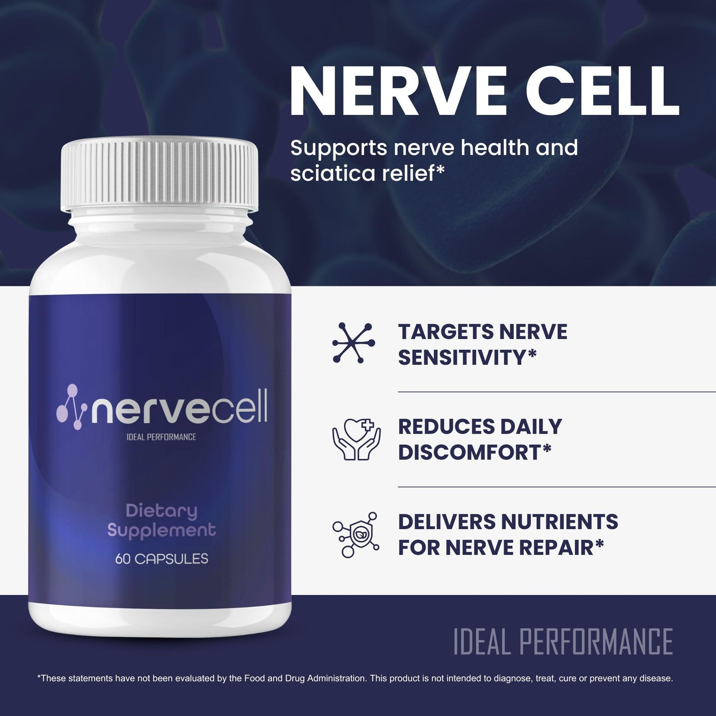 IDEAL PERFORMANCE Nervecell Capsule, 60 Count