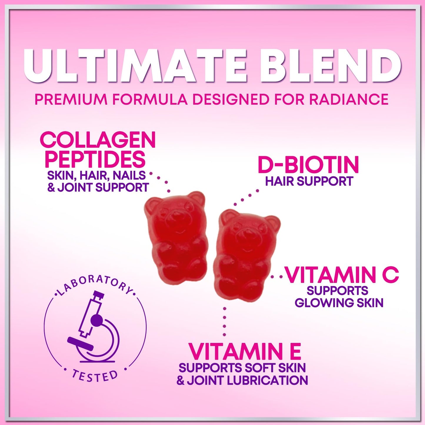 Hello Lovely! Collagen Gummies for Hair Growth, 60 Count